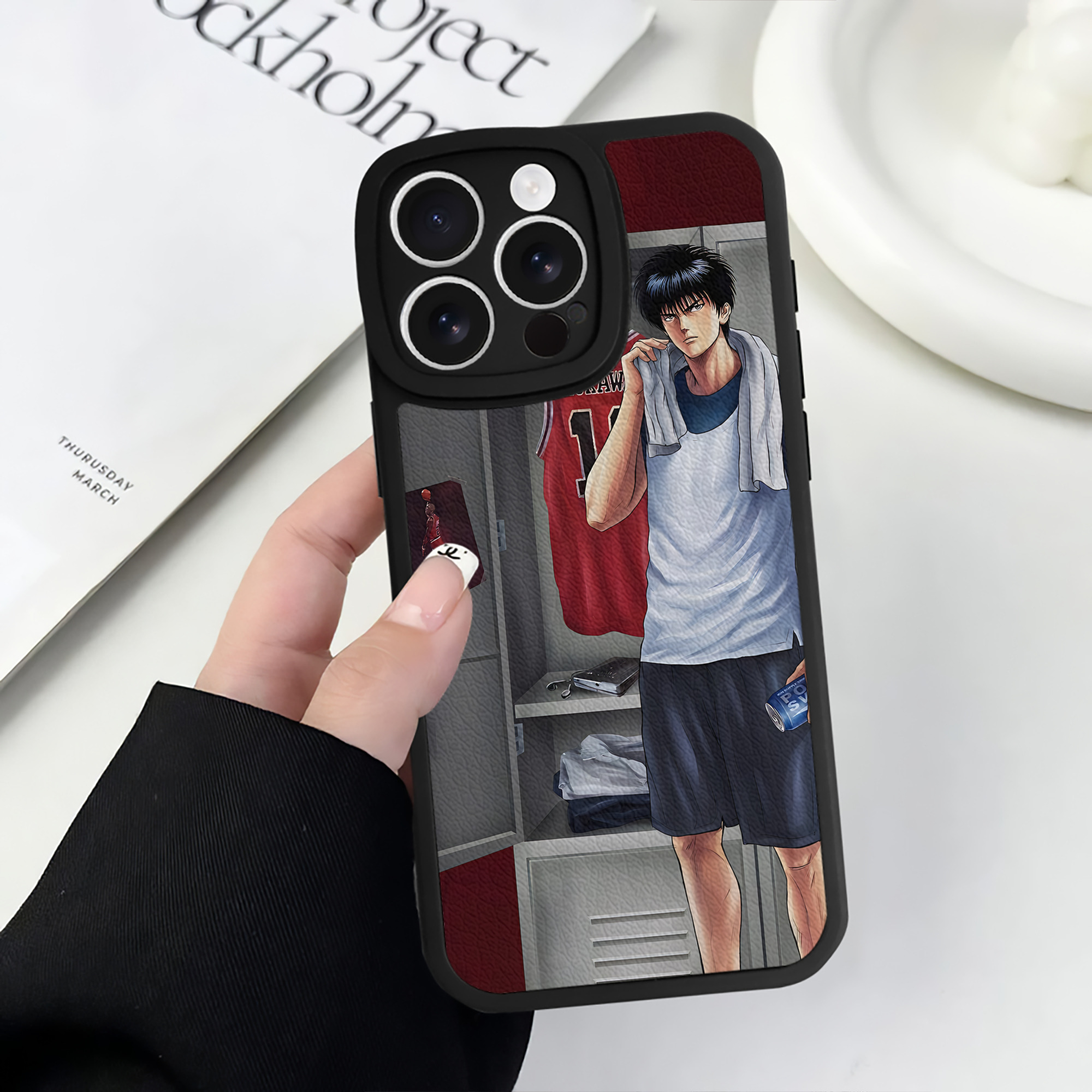 （画像用） SLAM DUNK／スラムダンク 【iPhone 16シリーズ対応】シリコンスマホケース（レザー調） 材質：シリコン